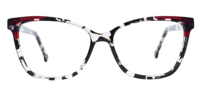 Picture of iLookGlasses DNA 9666 MARBLE GREY - PLASTIC,RECTANGLE,FULL-RIM,fashion,office,everyday - prescription eyeglasses online Canada