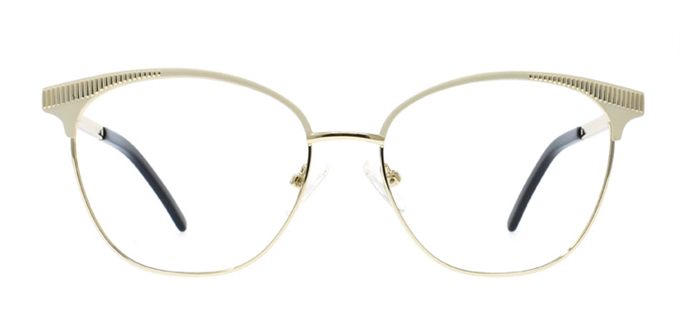 Picture of iLookGlasses OTTO MALEIKA IVORY - METAL,OVAL,ROUND,FULL-RIM,fashion,office,retro,everyday - prescription eyeglasses online Canada