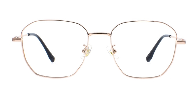 Picture of iLookGlasses OTTO MORRIGAN GOLD - RECTANGLE,METAL,FULL-RIM,fashion,classic,light weight,office,retro,everyday - prescription eyeglasses online Canada