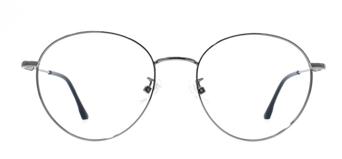 Picture of iLookGlasses OTTO MERLYN GREY - METAL,OVAL,ROUND,FULL-RIM,fashion,classic,light weight,office,retro,everyday - prescription eyeglasses online Canada