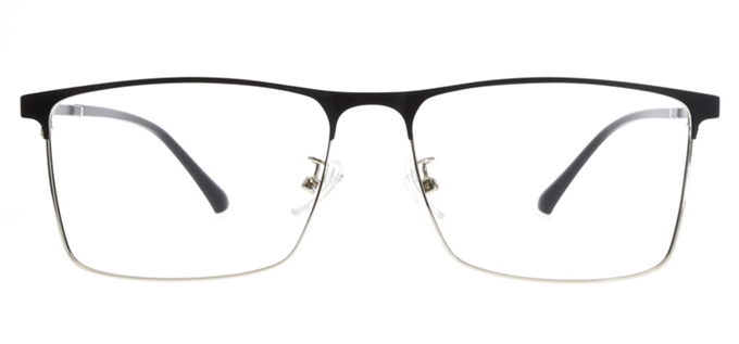 Picture of iLookGlasses MOMENTUM 6956 BLACK - RECTANGLE,METAL,FULL-RIM,fashion,office,everyday - prescription eyeglasses online Canada