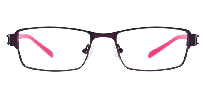 Picture of iLookGlasses OTTO LANICA PURPLE - RECTANGLE,METAL,FULL-RIM,fashion,office,everyday - prescription eyeglasses online Canada