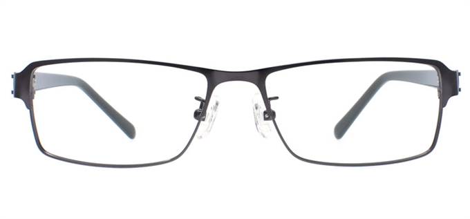 Picture of iLookGlasses MOMENTUM 6982 GREY - RECTANGLE,METAL,FULL-RIM,fashion,office,everyday - prescription eyeglasses online Canada