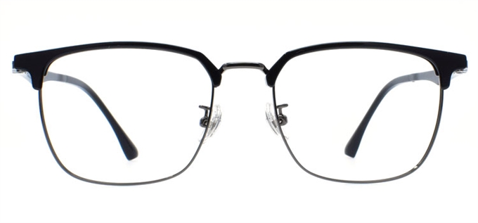 Picture of iLookGlasses MOMENTUM 6993 BLACK / GREY - RECTANGLE,METAL,FULL-RIM,fashion,office,retro,everyday - prescription eyeglasses online Canada