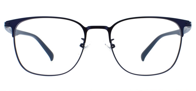 Picture of iLookGlasses MOMENTUM 7004 NAVY - RECTANGLE,METAL,OVAL,FULL-RIM,fashion,office,retro,everyday - prescription eyeglasses online Canada