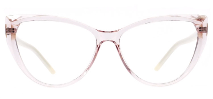 Picture of iLookGlasses DNA 9734 BLUSH / CREAM - PLASTIC,OVAL,FULL-RIM,fashion,office,retro,everyday,CAT-EYE - prescription eyeglasses online Canada
