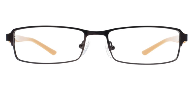 Picture of iLookGlasses OTTO NOVAH BROWN - RECTANGLE,METAL,FULL-RIM,fashion,office,everyday - prescription eyeglasses online Canada