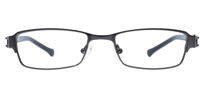 Picture of iLookGlasses OTTO BAKER GREY - RECTANGLE,METAL,FULL-RIM,fashion,office,everyday - prescription eyeglasses online Canada