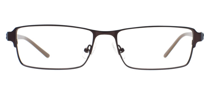 Picture of iLookGlasses MOMENTUM 7060 BROWN - RECTANGLE,METAL,FULL-RIM,fashion,office,everyday - prescription eyeglasses online Canada