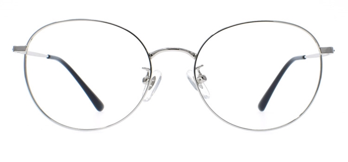 Picture of iLookGlasses OTTO CRIMSON SILVER - METAL,OVAL,ROUND,FULL-RIM,fashion,light weight,office,retro,everyday - prescription eyeglasses online Canada