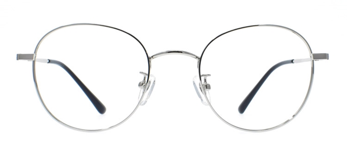Picture of iLookGlasses OTTO LYNX SILVER - METAL,OVAL,ROUND,FULL-RIM,fashion,light weight,office,retro,everyday - prescription eyeglasses online Canada