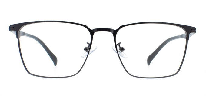 Picture of iLookGlasses MOMENTUM 7093 GRAPHITE - RECTANGLE,METAL,FULL-RIM,fashion,office,everyday - prescription eyeglasses online Canada