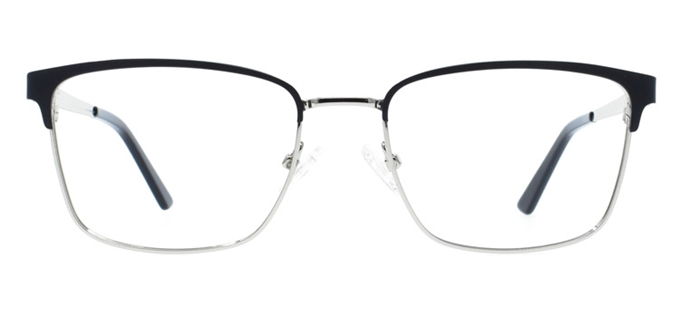 Picture of iLookGlasses MOMENTUM 7113 BLACK - RECTANGLE,METAL,FULL-RIM,fashion,office,everyday - prescription eyeglasses online Canada