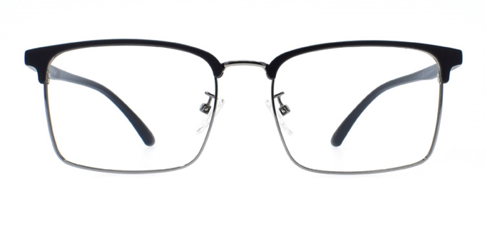 Picture of iLookGlasses MOMENTUM 7140 MATTE BLACK - RECTANGLE,METAL,FULL-RIM,fashion,office,everyday - prescription eyeglasses online Canada
