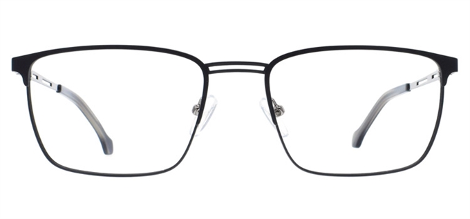 Picture of iLookGlasses MOMENTUM 7153 BLACK - RECTANGLE,METAL,FULL-RIM,fashion,office,everyday - prescription eyeglasses online Canada