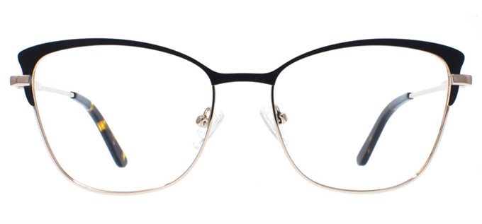 Picture of iLookGlasses OTTO ABILENE BLACK - RECTANGLE,METAL,OVAL,FULL-RIM,fashion,office,everyday,CAT-EYE - prescription eyeglasses online Canada