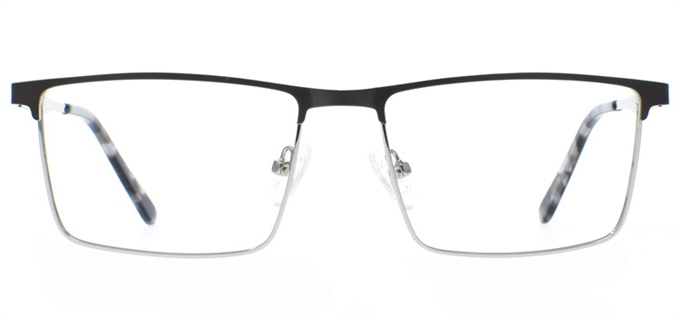 Picture of iLookGlasses MOMENTUM 7178 ESPRESSO BROWN - RECTANGLE,METAL,FULL-RIM,fashion,office,everyday - prescription eyeglasses online Canada