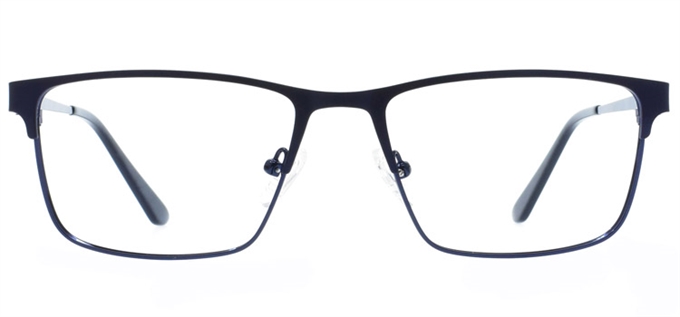 Picture of iLookGlasses MOMENTUM 7183 NAVY - RECTANGLE,METAL,FULL-RIM,fashion,office,everyday - prescription eyeglasses online Canada