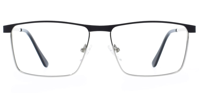 Picture of iLookGlasses MOMENTUM 7184 BLACK - RECTANGLE,METAL,FULL-RIM,fashion,office,everyday - prescription eyeglasses online Canada