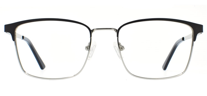 Picture of iLookGlasses MOMENTUM 7077 GRAPHITE - RECTANGLE,METAL,OVAL,FULL-RIM,fashion,office,everyday - prescription eyeglasses online Canada