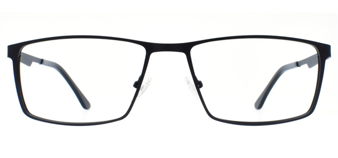 Picture of iLookGlasses MOMENTUM 7101 BLACK / RED - RECTANGLE,METAL,FULL-RIM,fashion,office,everyday - prescription eyeglasses online Canada