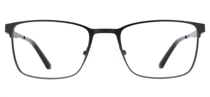 Picture of iLookGlasses MOMENTUM 7198 GRAPHITE - RECTANGLE,METAL,OVAL,FULL-RIM,fashion,office,everyday - prescription eyeglasses online Canada
