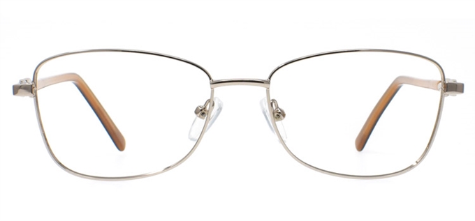Picture of iLookGlasses OTTO LAREINA GOLD - RECTANGLE,METAL,OVAL,FULL-RIM,fashion,classic,office,everyday - prescription eyeglasses online Canada