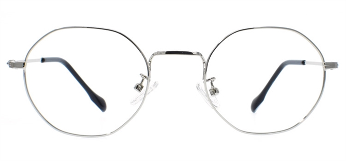 Picture of iLookGlasses OTTO RIDLEY CHROME - RECTANGLE,METAL,OVAL,FULL-RIM,fashion,light weight,office,retro,everyday - prescription eyeglasses online Canada