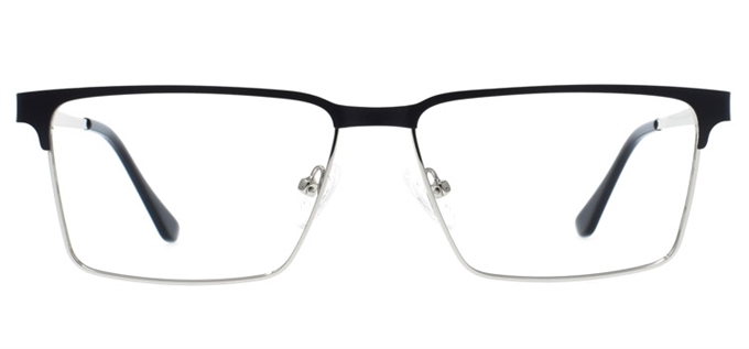 Picture of iLookGlasses MOMENTUM 7224 BLACK - RECTANGLE,METAL,FULL-RIM,fashion,office,everyday - prescription eyeglasses online Canada