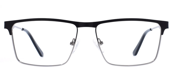Picture of iLookGlasses MOMENTUM 7228 ESPRESSO - RECTANGLE,METAL,FULL-RIM,fashion,office,everyday - prescription eyeglasses online Canada