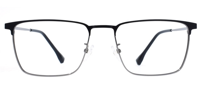 Picture of iLookGlasses MOMENTUM 7258 BLACK - RECTANGLE,METAL,FULL-RIM,fashion,office,everyday - prescription eyeglasses online Canada