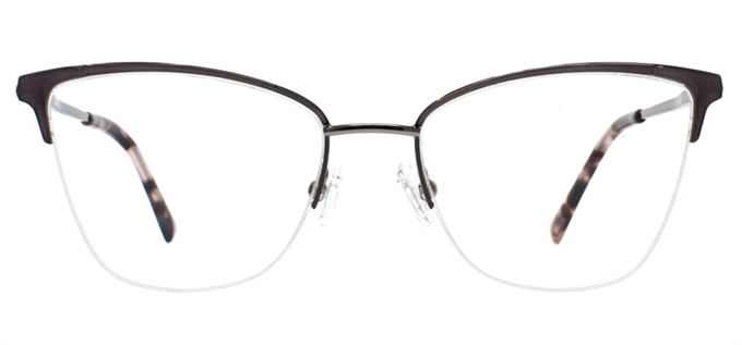 Picture of iLookGlasses OTTO SUMMER LILAC GREY - RECTANGLE,METAL,OVAL,SEMI-RIM,fashion,office,everyday - prescription eyeglasses online Canada