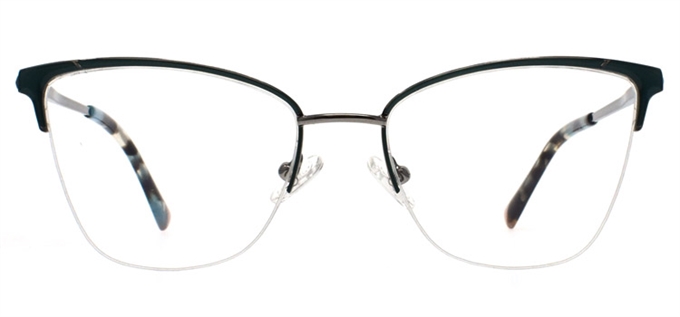 Picture of iLookGlasses OTTO SUMMER TEAL - RECTANGLE,METAL,OVAL,SEMI-RIM,fashion,office,everyday - prescription eyeglasses online Canada