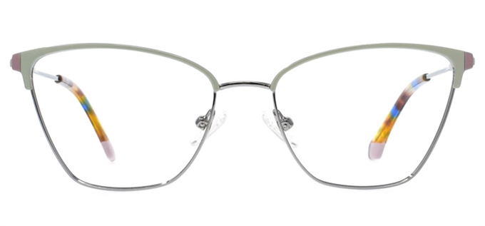 Picture of iLookGlasses OTTO LYNDSY CREAM - RECTANGLE,METAL,OVAL,FULL-RIM,fashion,office,everyday - prescription eyeglasses online Canada