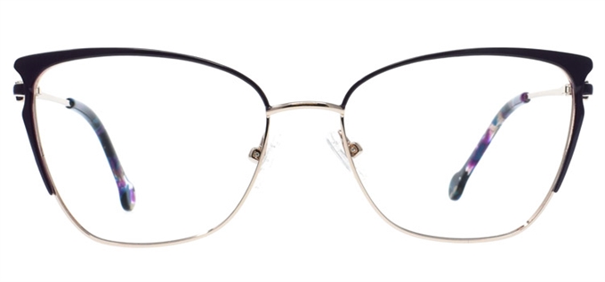 Picture of iLookGlasses OTTO NATHALIA WINE - METAL,OVAL,FULL-RIM,fashion,office,everyday - prescription eyeglasses online Canada