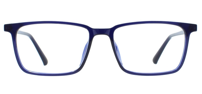 Picture of iLookGlasses DNA 9922 NAVY BLUE - PLASTIC,RECTANGLE,FULL-RIM,fashion,light weight,office,sporty,everyday - prescription eyeglasses online Canada