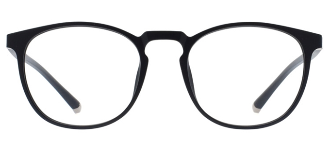 Picture of iLookGlasses DNA 9952 BLACK - PLASTIC,OVAL,ROUND,FULL-RIM,fashion,light weight,office,everyday - prescription eyeglasses online Canada