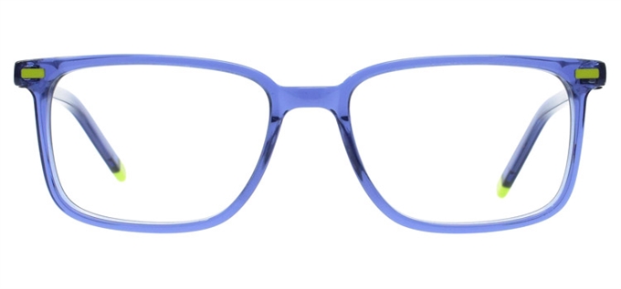 Picture of iLookGlasses DNA 2002 BLUE - PLASTIC,RECTANGLE,FULL-RIM,fashion,office,everyday - prescription eyeglasses online Canada
