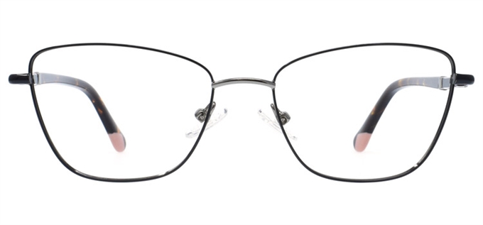 Picture of iLookGlasses OTTO VALKYRIE BLACK - RECTANGLE,METAL,OVAL,FULL-RIM,fashion,classic,light weight,office,everyday - prescription eyeglasses online Canada