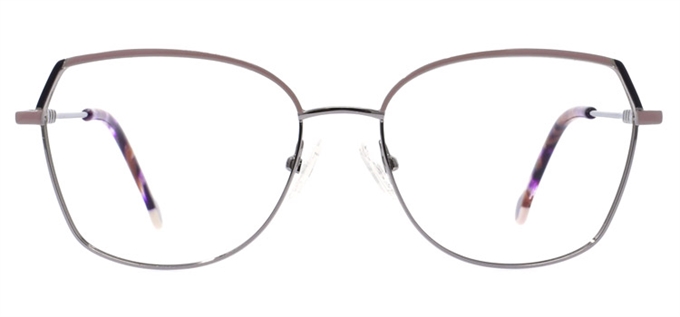 Picture of iLookGlasses OTTO ROSABELLA ROSE MAUVE - RECTANGLE,METAL,OVAL,FULL-RIM,fashion,light weight,office,everyday - prescription eyeglasses online Canada