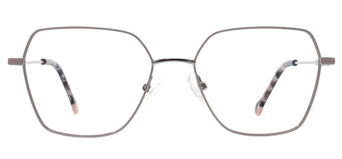 Picture of iLookGlasses OTTO NIKITA ROSE MAUVE - RECTANGLE,METAL,FULL-RIM,fashion,light weight,office,everyday - prescription eyeglasses online Canada