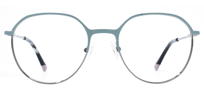 Picture of iLookGlasses OTTO GWENEVERE LIGHT BLUE - METAL,OVAL,ROUND,FULL-RIM,fashion,light weight,office,everyday - prescription eyeglasses online Canada