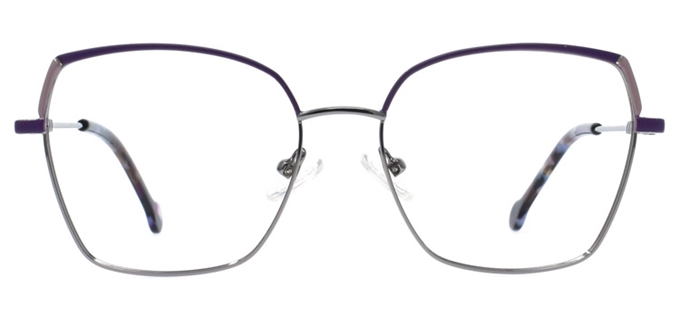 Picture of iLookGlasses OTTO RAVINA PURPLE - RECTANGLE,METAL,OVAL,FULL-RIM,fashion,office,everyday - prescription eyeglasses online Canada