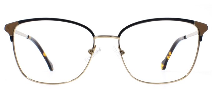 Picture of iLookGlasses OTTO ROCHELLE BLACK - METAL,OVAL,FULL-RIM,fashion,office,everyday - prescription eyeglasses online Canada