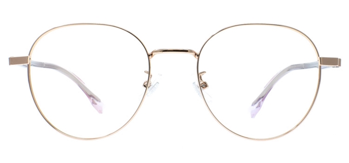 Picture of iLookGlasses OTTO BLAKELY ROSE GOLD - METAL,OVAL,ROUND,FULL-RIM,fashion,classic,light weight,office,everyday - prescription eyeglasses online Canada
