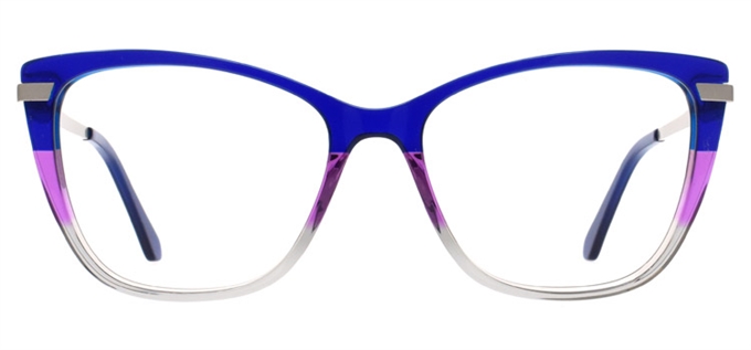 Picture of iLookGlasses DNA 2058 COBALT - PLASTIC,RECTANGLE,OVAL,FULL-RIM,fashion,office,everyday - prescription eyeglasses online Canada