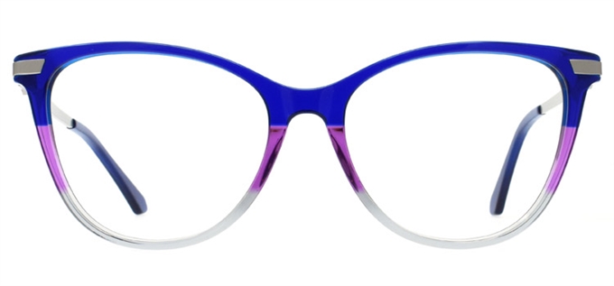 Picture of iLookGlasses DNA 2063 COBALT - PLASTIC,OVAL,FULL-RIM,fashion,office,everyday - prescription eyeglasses online Canada