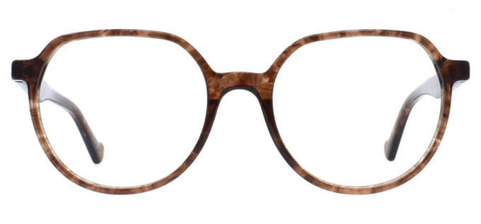 Picture of iLookGlasses DNA 2156 BROWN - PLASTIC,RECTANGLE,OVAL,FULL-RIM,fashion,office,everyday - prescription eyeglasses online Canada