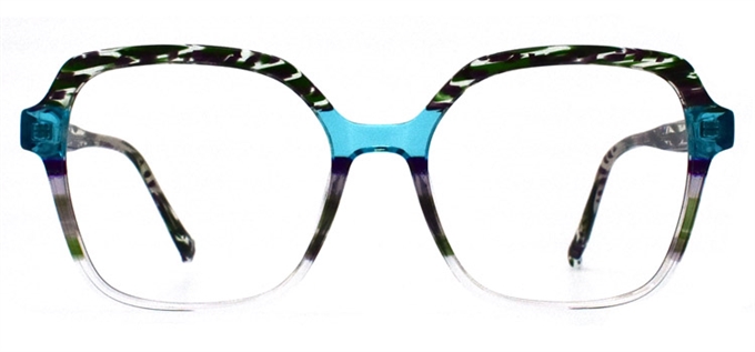 Picture of iLookGlasses DNA 2177 SEAWEED - PLASTIC,RECTANGLE,OVAL,FULL-RIM,fashion,office,everyday - prescription eyeglasses online Canada