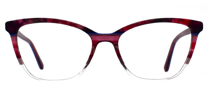 Picture of iLookGlasses DNA 2193 PLUM - PLASTIC,RECTANGLE,OVAL,FULL-RIM,fashion,office,everyday - prescription eyeglasses online Canada